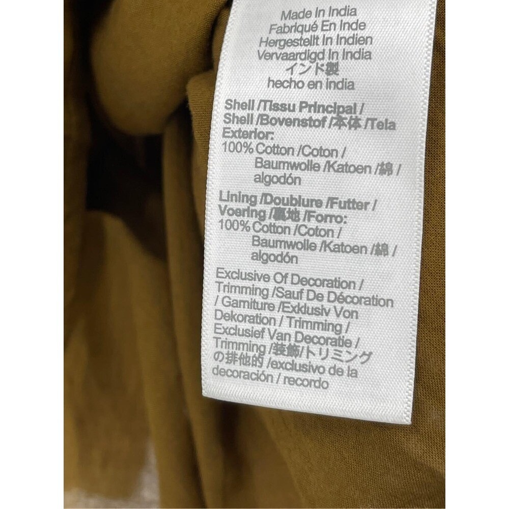 New Madewell Midi Dress Women Small Ruffle Prairie Cottagecore Brown Floral Boho - Picture 7 of 11